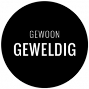 Dutch Black & White Labels- Gewoon Geweldig Circle