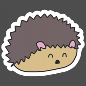 Good Life: January 2022- Sticker Hedgehog