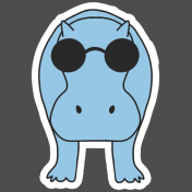 Good Life: January 2022- Sticker Hippo