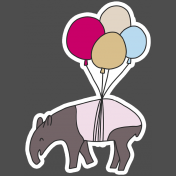 Good Life: January 2022- Sticker Tapir