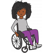 Draw it Kit #1 School kids- wheelchair kid 03
