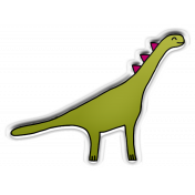 The Good Life: January 2022 Elements- puffy sticker dino