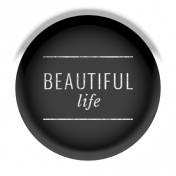 The Good Life: February 2022 Elements- flair label 1 beautiful life