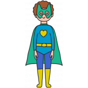 Draw It Kit #3 Superhero Kids- superhero 1A