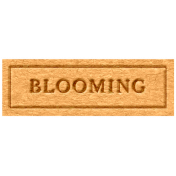 The Good Life: April 2022 Elements- Letterpress label Blooming