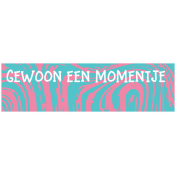 Good Life June 2022: Label Dutch- Gewoon Een Momentje (Blue & Pink Marble)