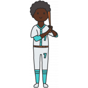 Draw It Kit #9- Baseball Kids- Kid 9A