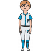 Draw It Kit #9- Baseball Kids- Kid 16D