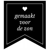 Dutch Black & White Labels Kit #2- Label 38 Gemaakt voor