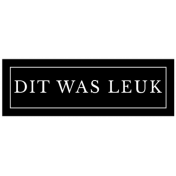 Dutch Black & White Labels Kit #2- Label 56 Dit was leuk