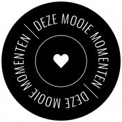 Dutch Black & White Labels Kit #3- Label 33 Deze mooie momenten