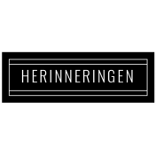 Dutch Black & White Labels Kit #3- Label 56 Herinneringen