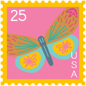 The Good Life: September 2022 Tags- Sticker postage stamp 2