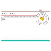 Good Life September 2022: Baking Journal Cards- Recipe (4x6)