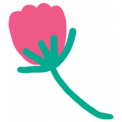 Good Life November 2022: Sticker- Pink Flower