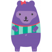 Good Life November 2022: Sticker- Purple Bear