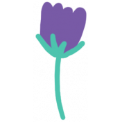 Good Life November 2022: Sticker- Purple Flower