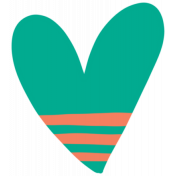 Good Life November 2022: Sticker- Teal Heart