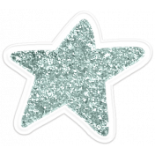 GL22 December Christmas Textured Sticker 12