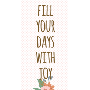 Good Life Mar 23_Travelers Notebook Cards-TN Card-Fill Your Days With Life