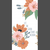 Good Life Mar 23_Travelers Notebook Cards-TN Card-Let The Good Tines Bloom