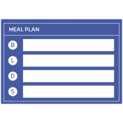 The Good Life: May & June 2023 Planner Widgets- Widget 4 Meal plan