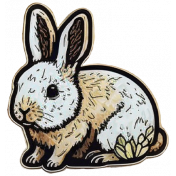 The Good Life: March & April 2023 Easter Mini Kit – Enamel Pin Rabbit 2