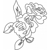 The Good Life: May & June Sticker outline roses template