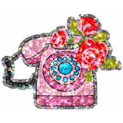 Good Life May & June 2023: Retro Shiny Sticker- Telephone