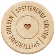 Water World Dutch Word Art: Wood Label- Spetterende Golven