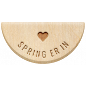 Water World Dutch Word Art: Wood Label- Spring Er In