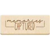 Touch Of Delight Elements: Wood Label- Memories Captured