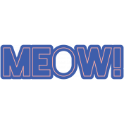 Cats Word Art Sticker 2 Meow