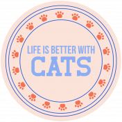 Cats Word Art Sticker 17 