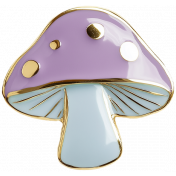 FN 10 Enamel Pin Mushroom 2