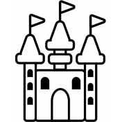TE Mouse Castle Icon Outline