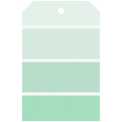 Here & Now Label- Mint Green Paint Chip