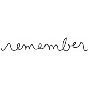 Handwritten Remember
