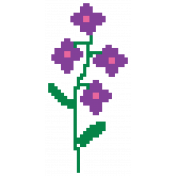 Video Game Valentine Sticker Flower2 Lg