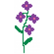 Video Game Valentine Sticker Flower2 Lg