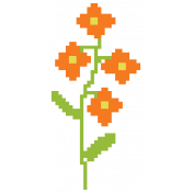 Video Game Valentine Sticker Flower2