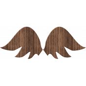 Birdhouse Element Wood Wings