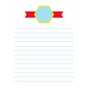 Journal Card Template 016 3x4