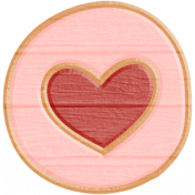 Fine Print Wood Heart