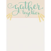 To Gather Journal Card 01 3x4