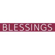 Christmas Day Word Label Blessings