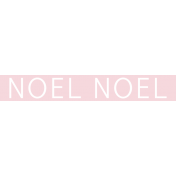 Christmas Day Word Label Noel