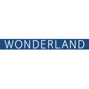 Christmas Day Word Label Wonderland