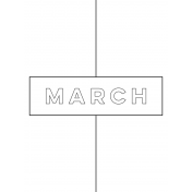 Month Pocket Card 01 03 3x4