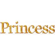 All The Princesses- Elements- Word Art- Princess